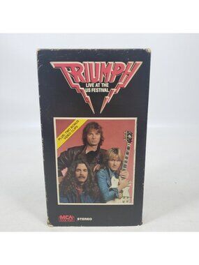 Triumph Live At the US Festival VHS Hi Fi Stereo 1986 MCA Music Video Canada